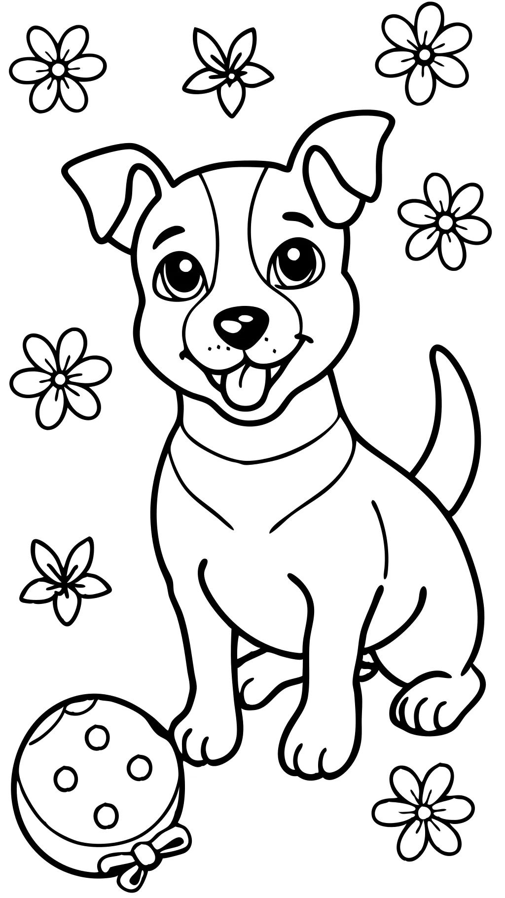 coloring page of dog